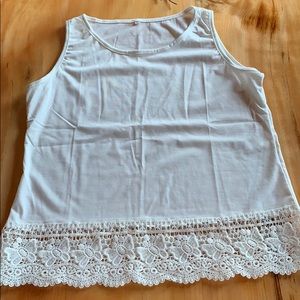 White tank top